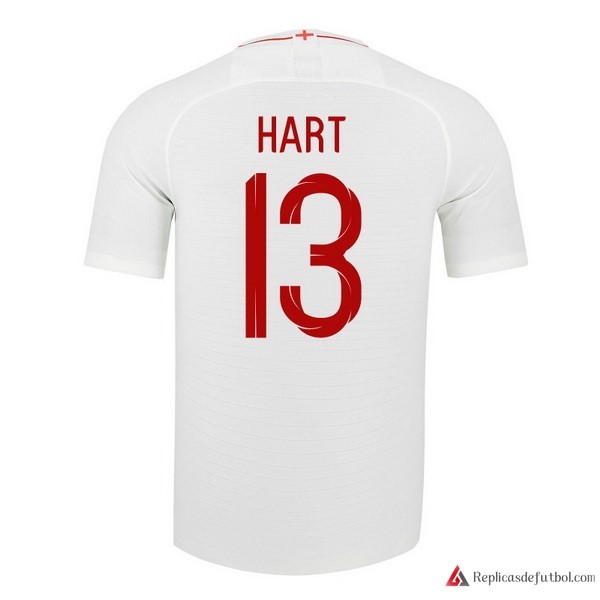Camiseta Seleccion Inglaterra Primera equipación Hart 13 2018 Blanco
